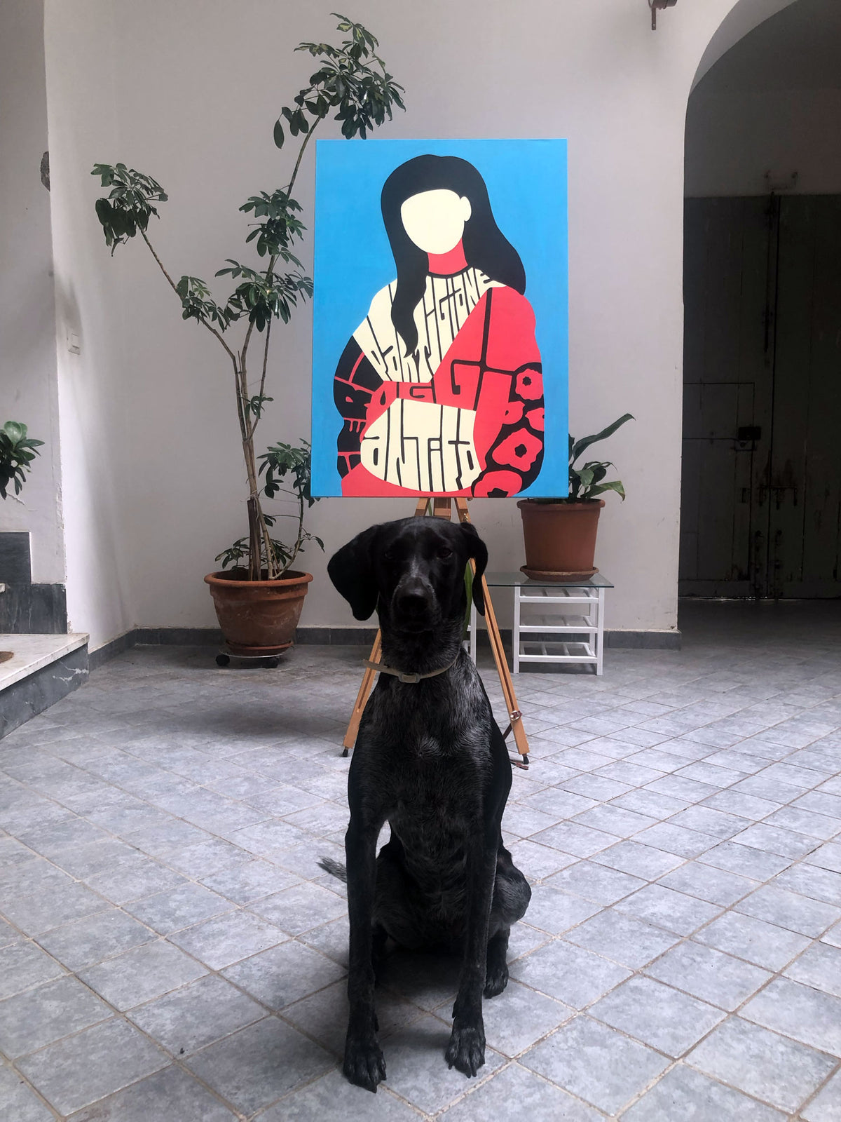 Ieri partigiane Oggi antifa - Tela con marker acrilici - 70x100