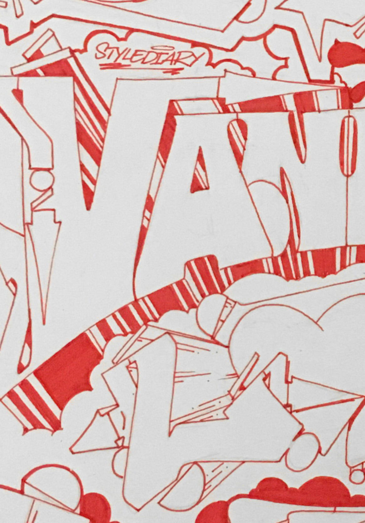 Love graffiti vandals sketch sessione '26 - Graffiti: Disegno A3