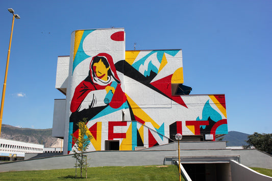 YELETRES, Infinito, opera di urban art dedicata a Giordano Bruno, V.Ioannou.Photography, Nola, Napoli