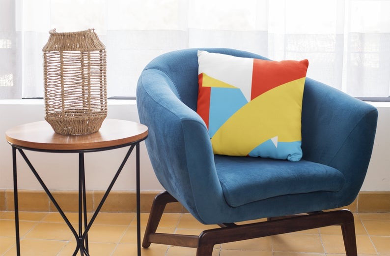 Grafica applicata, Design di interni, Tres in collaborazione con Shapes Decor, cuscino
