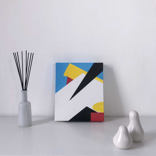 Painting on Canvas in Acrylic with Markers - Macromia 7_22 - Artwork 25x30