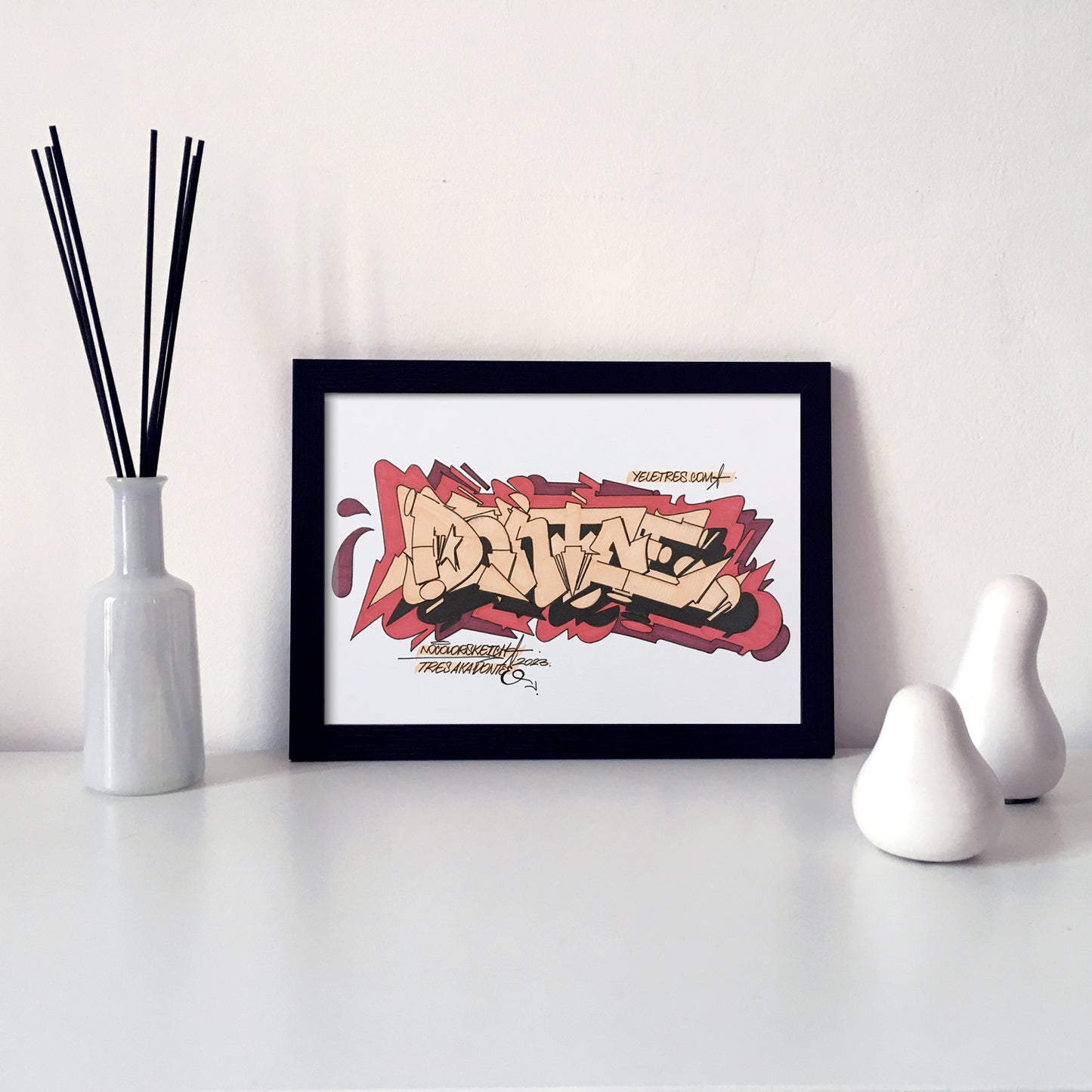 Sketch Dontee red - Graffiti: Disegno - 21 X 29,7