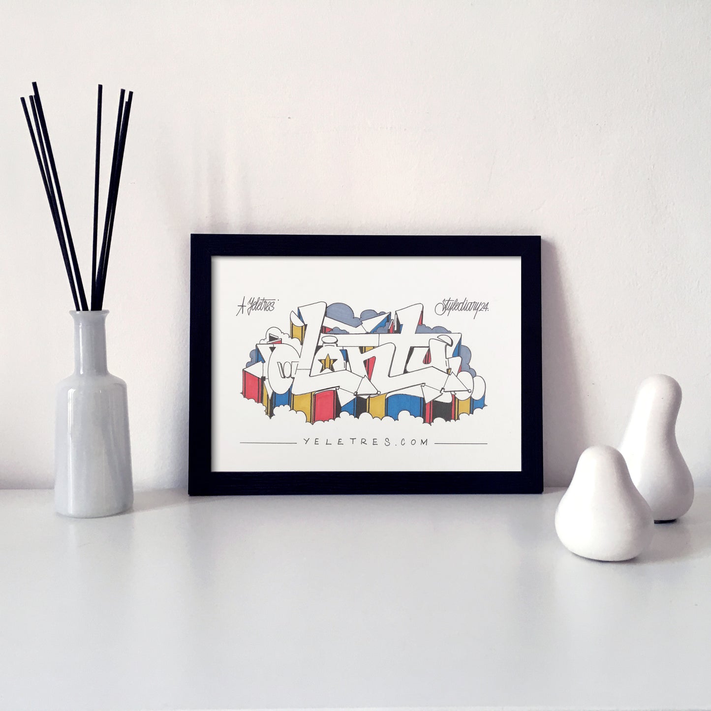 Donty bubble Colorful series - Graffiti sketch - 21x29.7
