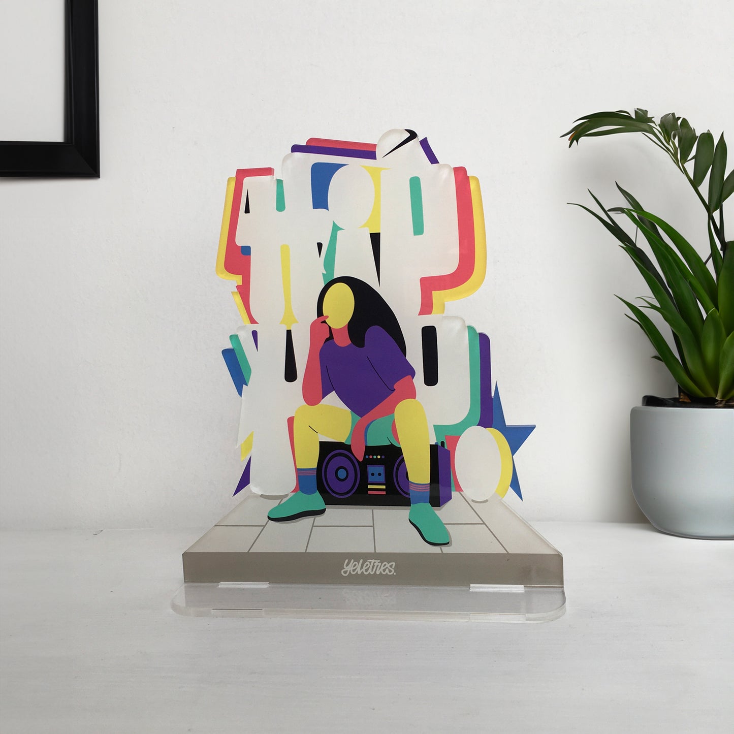 HipHop - Print on Shaped Plexiglas - 20x22,87x05