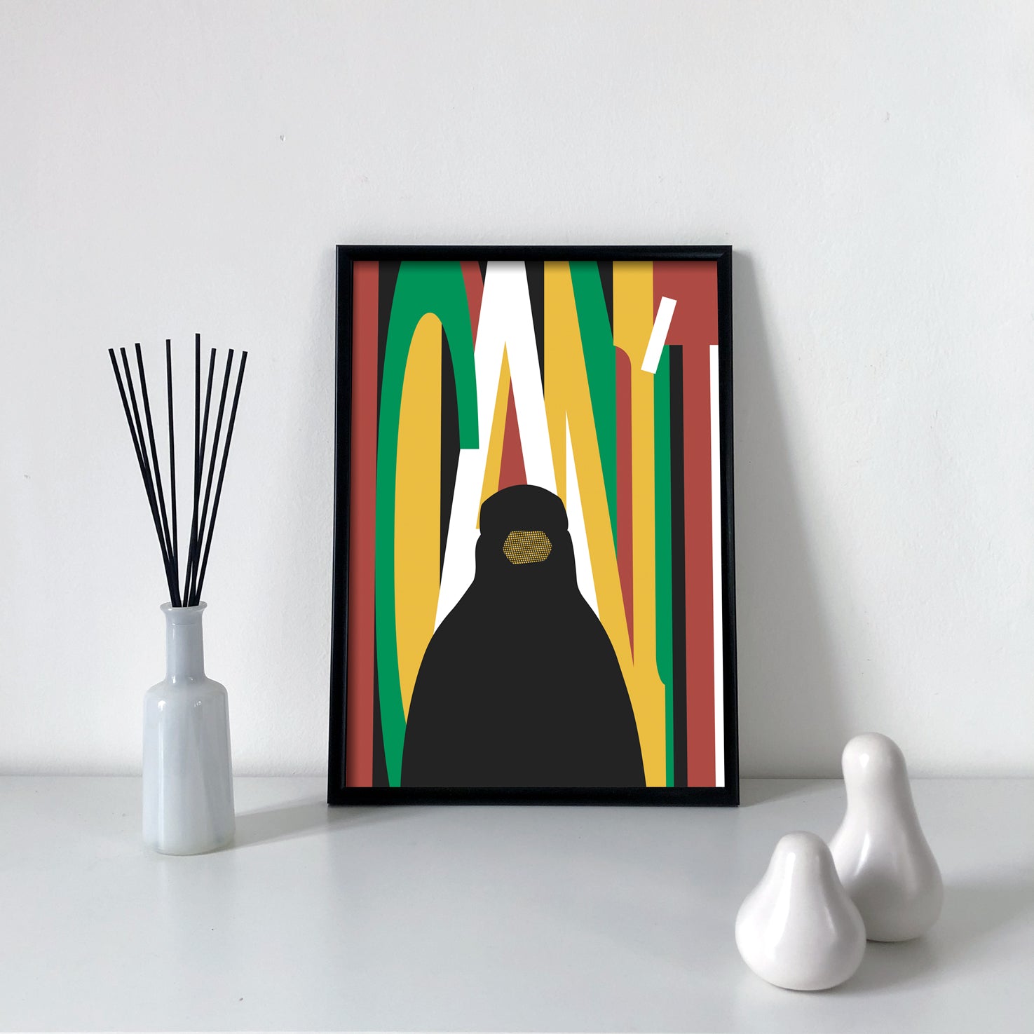 I can't  Poster art digital print A3