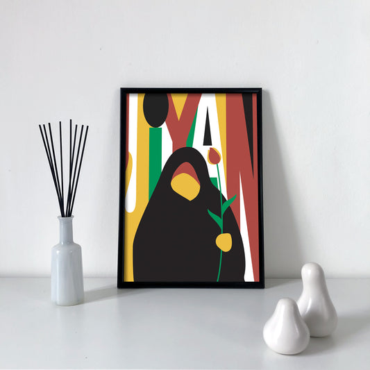 Jiyan  Poster art digital print A3