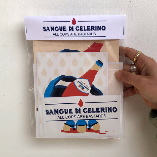 Sangue di Celerino: Adesivi+Stampa A5