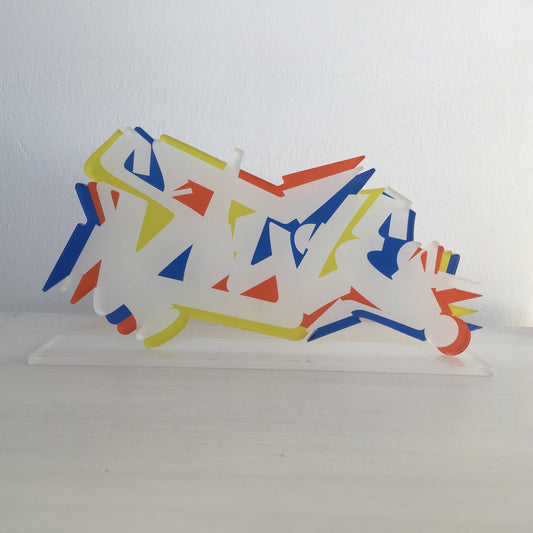 STYLE Stampa su plexiglas sagomato Graffiti lettering foto frontale