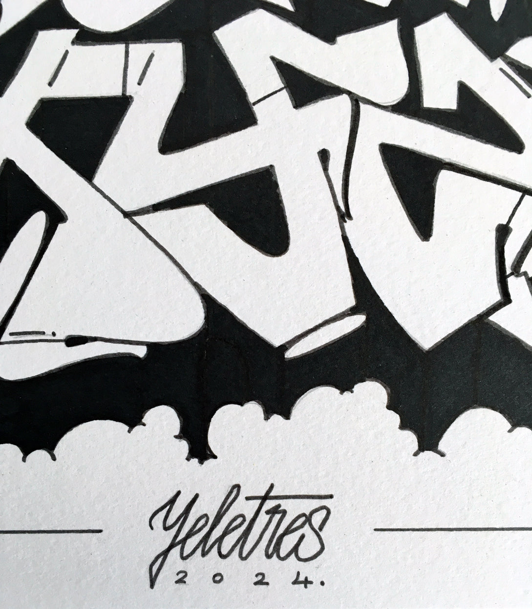 Sketch Alphabet_24 - Graffiti: Disegno - 29,7x42 dettaglio