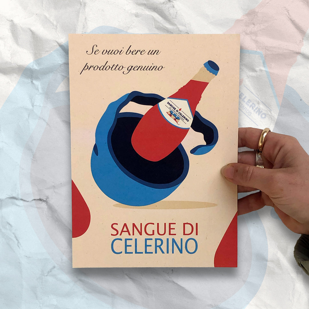 Sangue di Celerino: Adesivi+Stampa A5