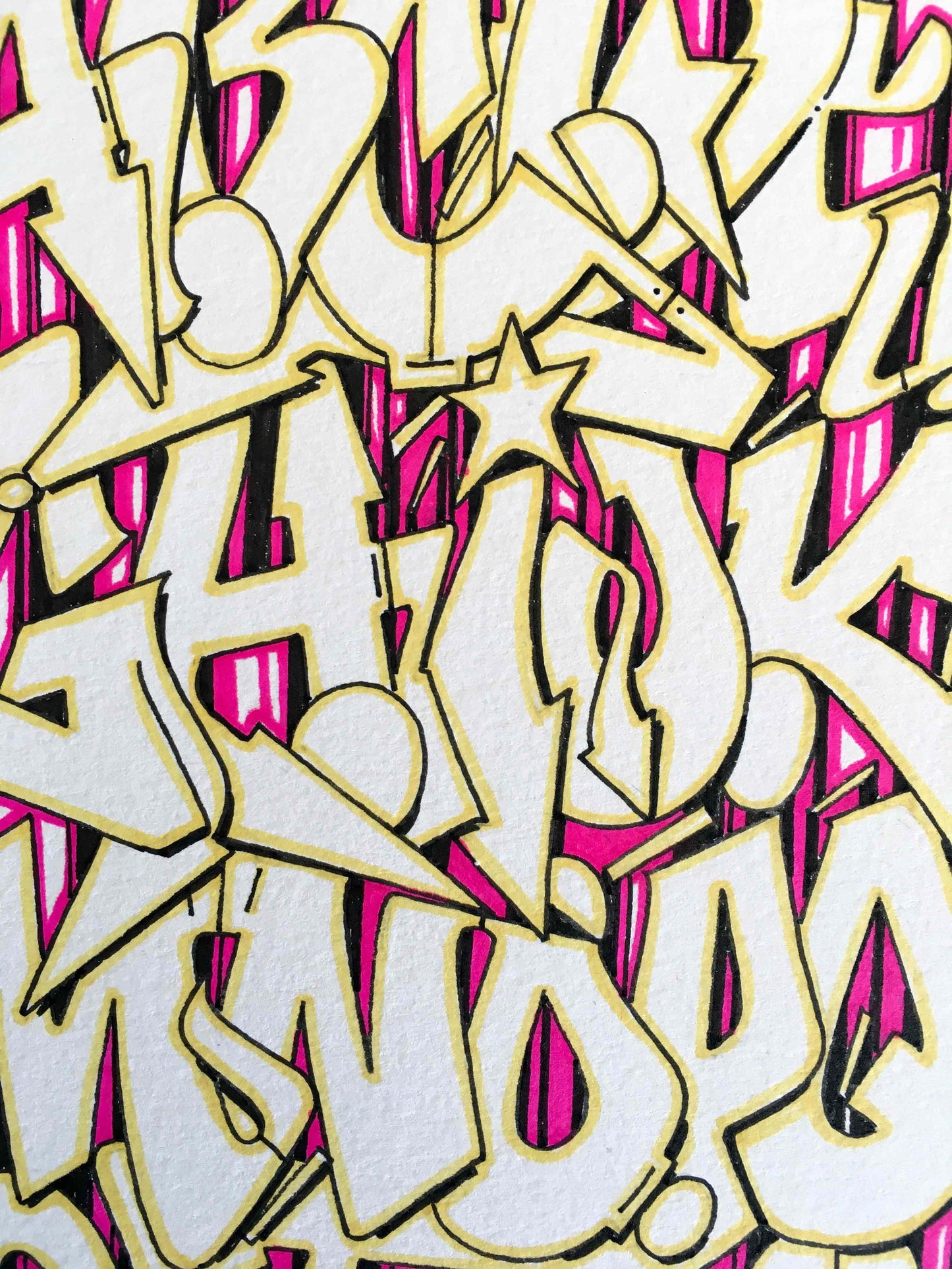 Tres Freestyle Session Alphabet - Graffiti : Disegno A3