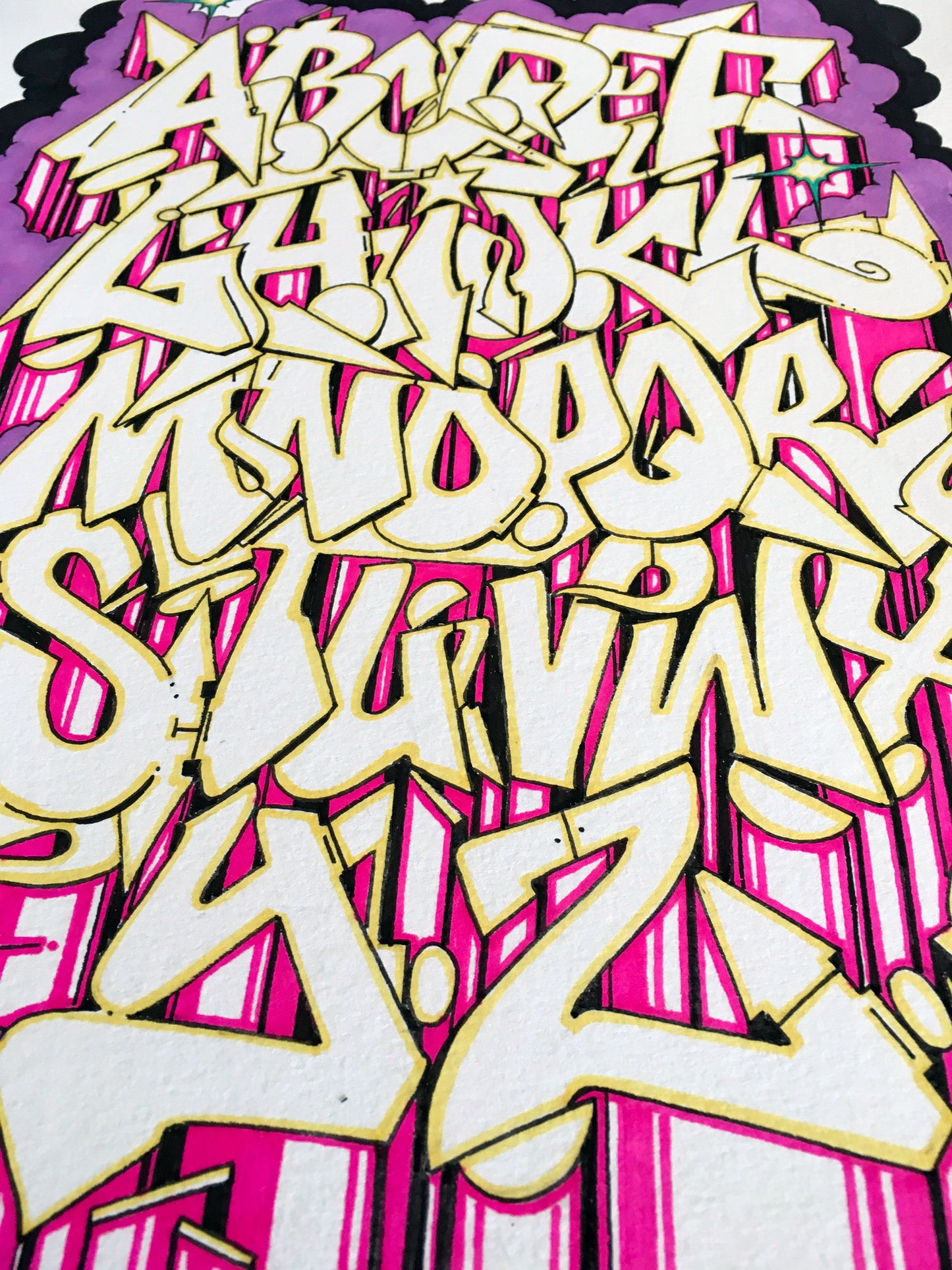 Tres Freestyle Session Alphabet - Graffiti : Disegno A3