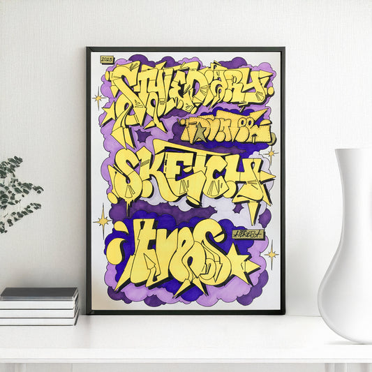 Tres Freestyle Session 1 - Graffiti : Disegno A3