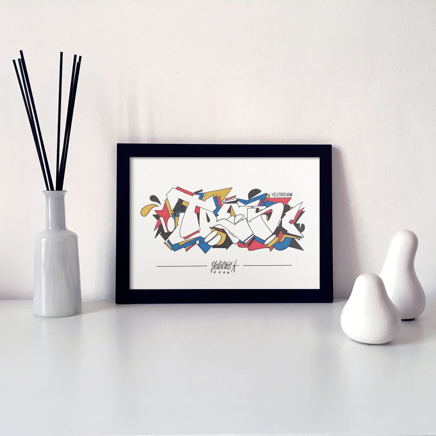 Tres-layers-Colorful-series original drawing