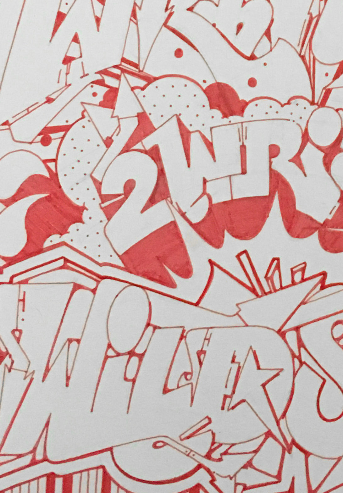Style writing sketch session '26 - Graffiti: Disegno A3