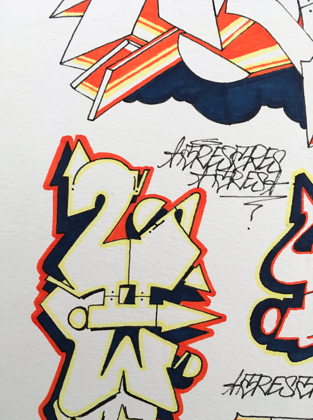 Tres 2write sketch session - Graffiti: Drawing A3